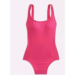 J. CREW Scoopback One-Piece Pink Swimsuit sz 6
